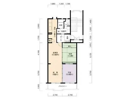 URアーバニア滝子南(4LDK/3階)の間取り写真