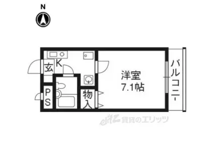 ぐらんどマンション(1K/1階)の間取り写真