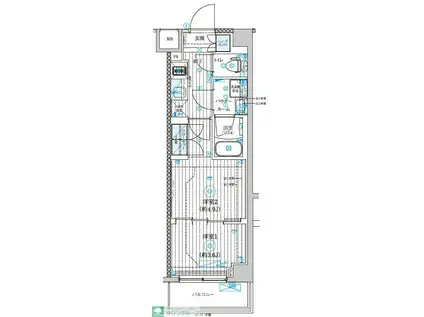 GENOVIA世田谷砧II(2K/2階)の間取り写真