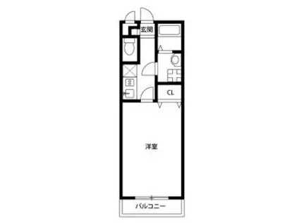 アンプルール リーブル SOLEADO(1K/2階)の間取り写真