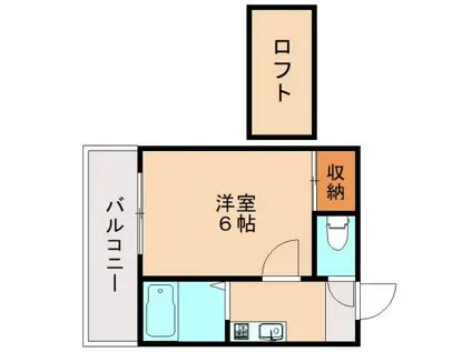 カンデオ折尾(1K/1階)の間取り写真
