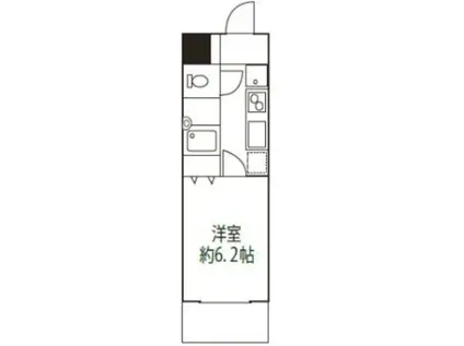 ドミール上福岡(1K/1階)の間取り写真