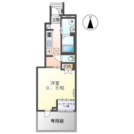 MS LUNA II(1K/1階)の間取り写真