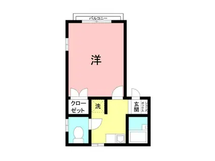 アーブルベール(1K/1階)の間取り写真