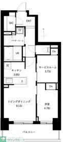 アーバンパーク谷在家(1SLDK/11階)の間取り写真