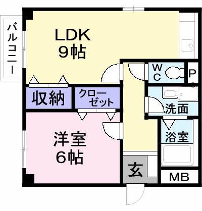 サンパティークメゾン(1LDK/1階)の間取り写真