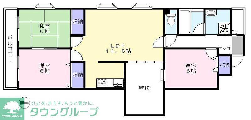 グラン・ラフィーヌ(3LDK/3階)の間取り写真