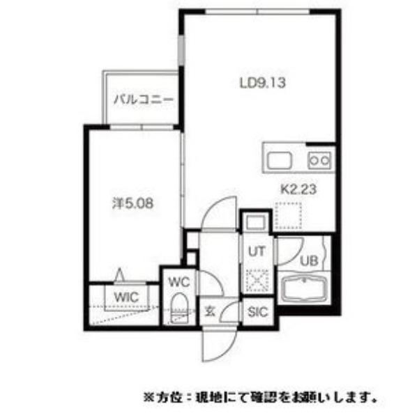 LIEN MARUYAMA(1LDK/4階)の間取り写真
