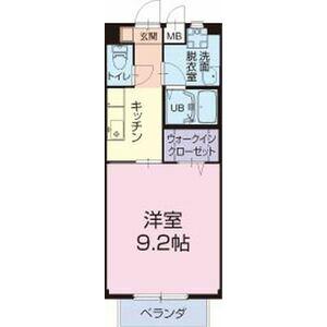CASA・SHEGON(1K/1階)の間取り写真