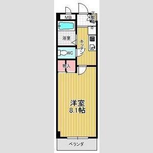 TS SQUARE(1K/2階)の間取り写真