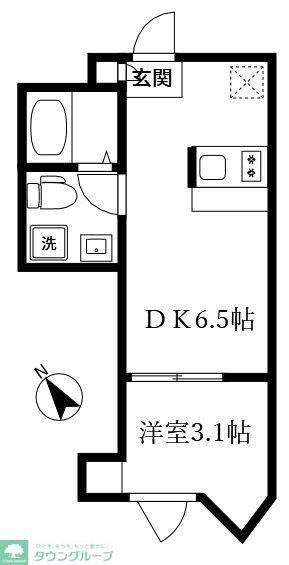 ラフォルテ井草(1DK/3階)の間取り写真