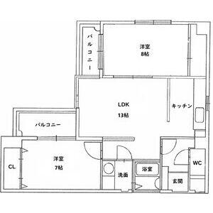 RIPPLU OASIS SQUARE(2LDK/3階)の間取り写真