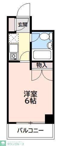 グッドフィールド百合ヶ丘(1K/1階)の間取り写真