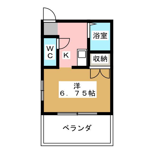 ダルマビル(ワンルーム/4階)の間取り写真