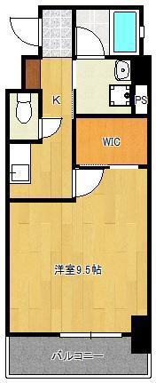 内山神岳ビル(1K/3階)の間取り写真