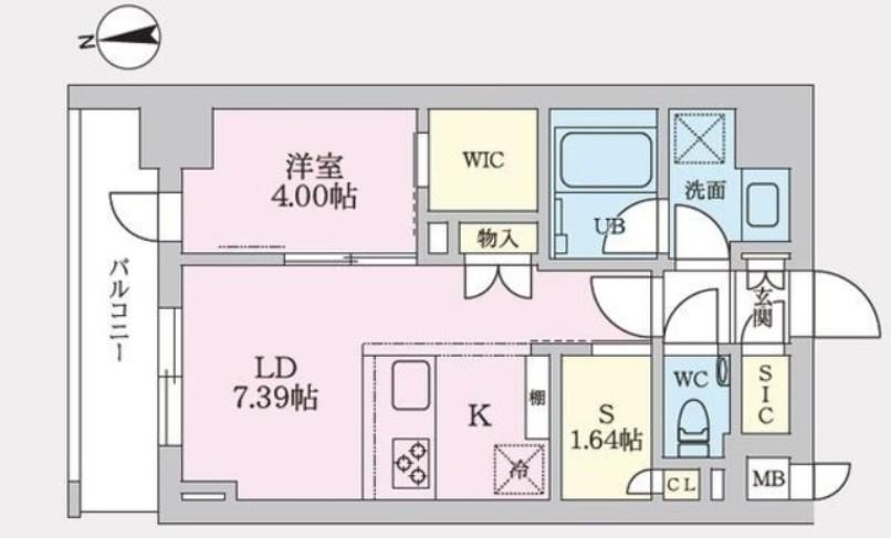 タスキプライムテラス後楽園(1SLDK/3階)の間取り写真