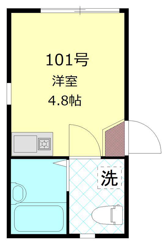 BIRTHPLACE SUMIDA(ワンルーム/1階)の間取り写真
