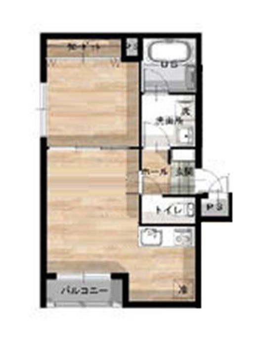 GARAGEHOUSE(1LDK/3階)の間取り写真