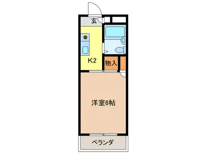 コーポM・A・S(1K/3階)の間取り写真