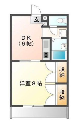 大崎壱番館(1DK/3階)の間取り写真