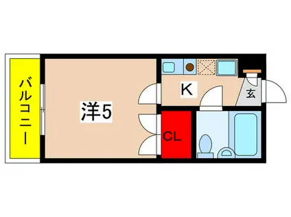 ドミールトモマツ(1K/3階)の間取り写真