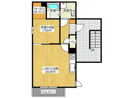 シーサイドコート(1LDK/3階)の間取り写真