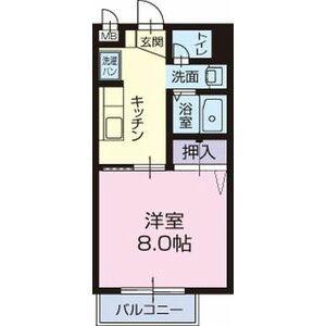 SURPLUSラ・シャーンブル(1K/1階)の間取り写真