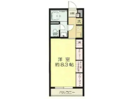 L`APPARTEMENT221(1K/1階)の間取り写真