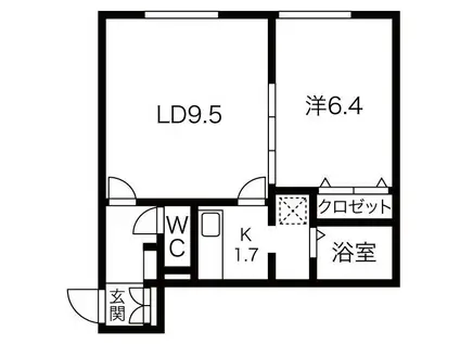 PLATA FAZ(1LDK/2階)の間取り写真
