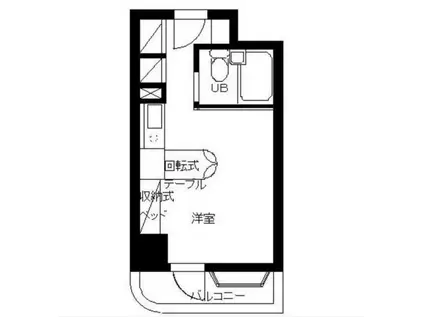 インペリアル南麻布コート&サテライト(ワンルーム/5階)の間取り写真