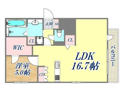 NTRエステート中山手通(2LDK/3階)の間取り写真