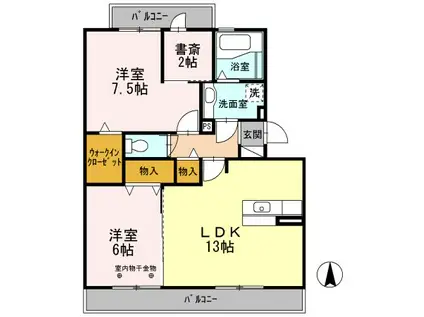 プラムガーデン(3LDK/3階)の間取り写真