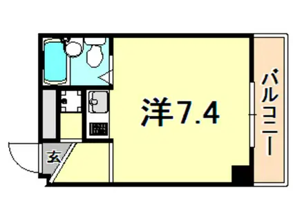 サンコート住吉駅前(ワンルーム/3階)の間取り写真