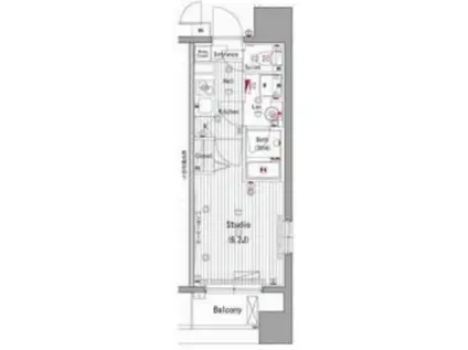 ガーラ・ステージ川崎(1K/10階)の間取り写真