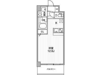 LA DOUCEUR豊中南(1DK/4階)の間取り写真