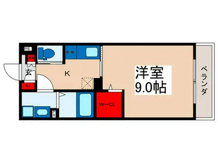 メゾン・シャルール(1K/2階)の間取り写真