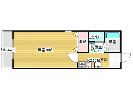 ルミエールメイ(1K/1階)の間取り写真