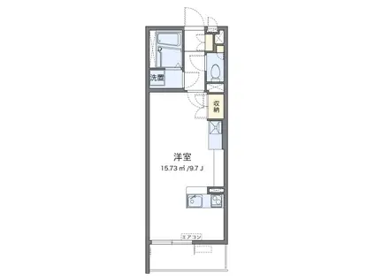 JR中央線 阿佐ケ谷駅 徒歩8分 3階建 築10年(ワンルーム/2階)の間取り写真