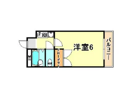 スカイハイツ(1K/6階)の間取り写真