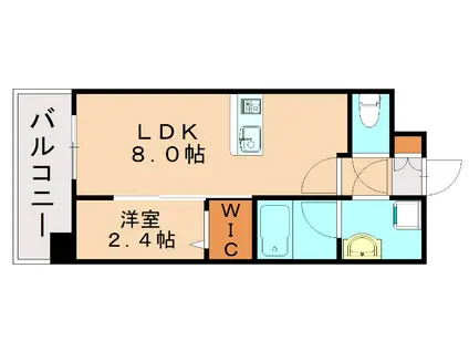 グランフォーレ博多ウォーターフロント(1LDK/5階)の間取り写真