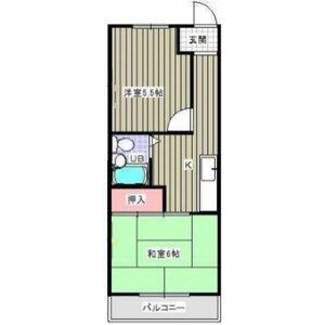 アーバン18(2K/4階)の間取り写真