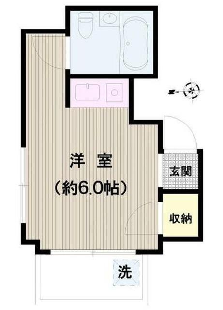 小澤第二ビル(ワンルーム/3階)の間取り写真