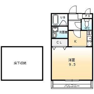 エスペランサ(ワンルーム/1階)の間取り写真