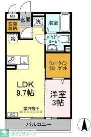 コートロイヤルアネックス(1LDK/2階)の間取り写真