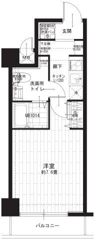 ライオンズマンション東白楽第二(1K/2階)の間取り写真