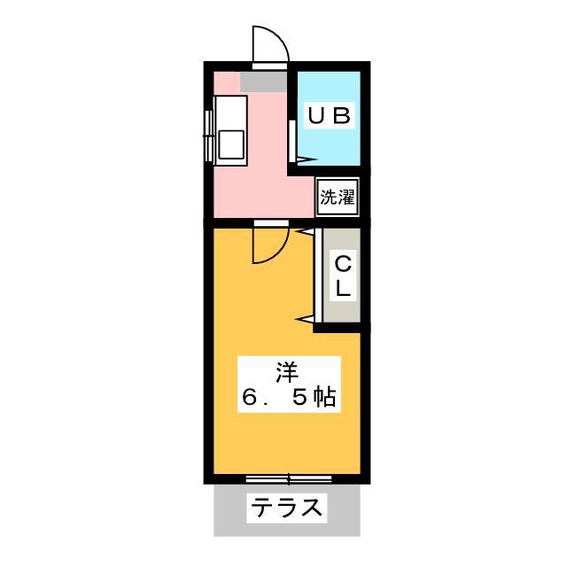 パークサイド王子(1K/1階)の間取り写真