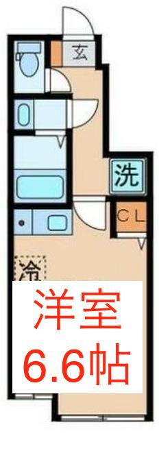 コンフォルトテン(ワンルーム/1階)の間取り写真