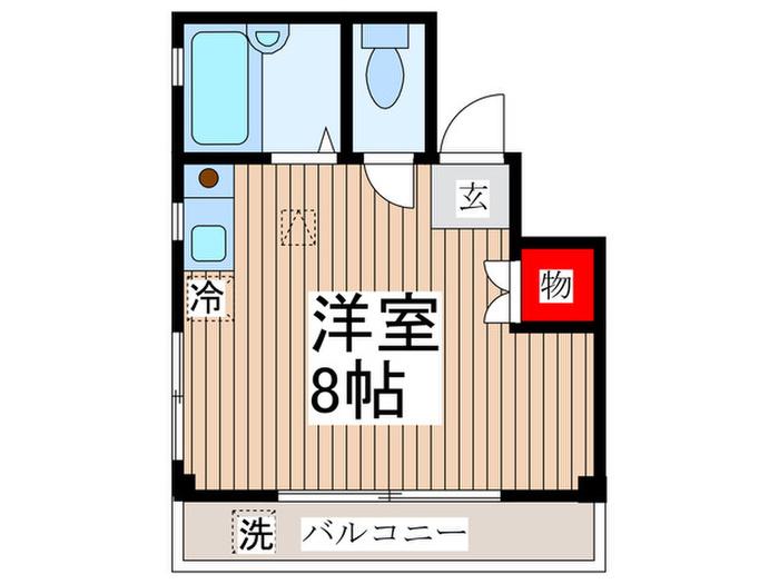 依田マンション(ワンルーム/3階)の間取り写真
