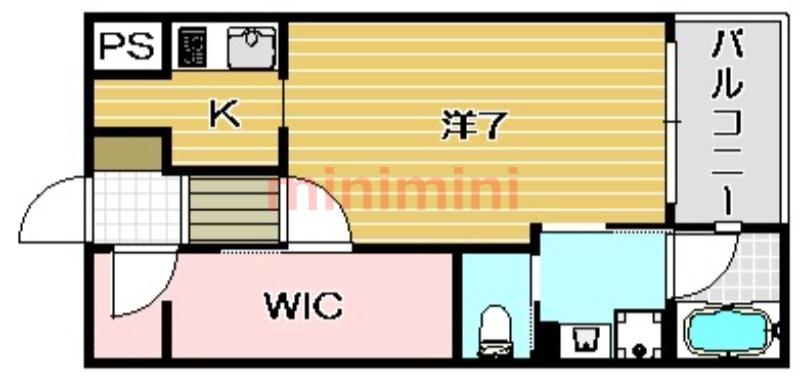 KENS HOUSE(ワンルーム/3階)の間取り写真