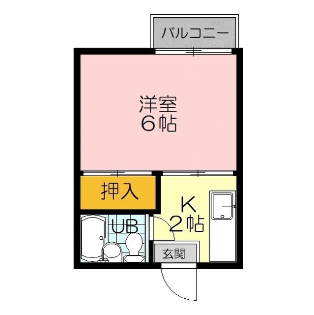 サンセール愛宕(1K/1階)の間取り写真